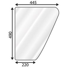 Dørrude Nedre Ford Venstre/Højre til Q-Kabine, kvalitetssikring for din traktor.