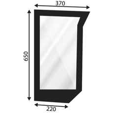 Nedre synsrude for Ford Venstre-Højre Sl Sle, kvalitetsdel for god udsigt.