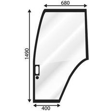 Venstre dørrude for Nh Ford, sikker og holdbar konstruktion.