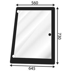 Siderude for NH traktorer, høj del, perfekt pasform og kvalitet.