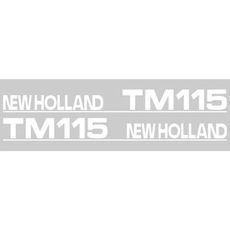 Dekalsæt til NH Tm115, perfekt til at gendanne din traktor.