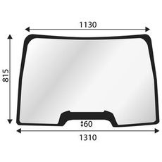 Forrude Case IH og New Holland, der giver god beskyttelse og synlighed.