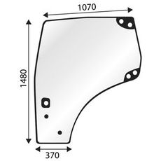 Venstre dørglas til Nh Case Tsa Mxu, giver god udsyn og beskyttelse.