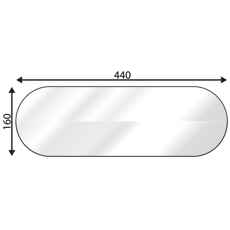 Kvalitets bagrude nedre lille til Ford Mk2 Mk3, sikrer god sigt.