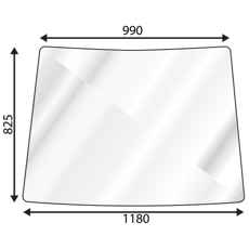 Kvalitativ forrude til Ford 2610-8830 Q-kabine, perfekt pasform og holdbarhed.