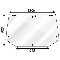 Øvre bagrude til Nh Ford M L 40-serie, designet til at give maksimal udsigt.