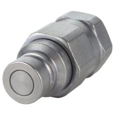 Flat-Face kobling for let forbindelse og lynkobling af væsker.