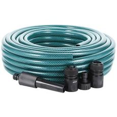 Haveslangesæt, 20 meter med 1/2" kobling, praktisk vanding.