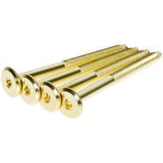 Højkvalitets unbrakoskrue M6X70 i messing, 4-pak, til professionel anvendelse.