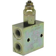 Trykbegrænsningsventil 3/8" der regulerer max. 40 l/min.