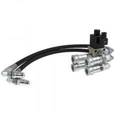 Hydraulikpakke med 6/2 ventil, perfekt til frontlæsser og ekstra funktioner.