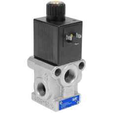 Vælgerventil 3/2, 1/2" 12V, effektiv til styring af væsker.