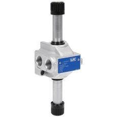 Retningsventil 4/3, 1/2" med centrum A-B-T, effektiv til hydrauliske applikationer.