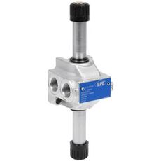 Retningsventil 4/3, 1/2" med lukket centrum, effektiv til kraftfulde hydruliske systemer.