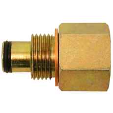 Serietilslutningsnippel 1/2", perfekt til flowhåndtering i systemer.