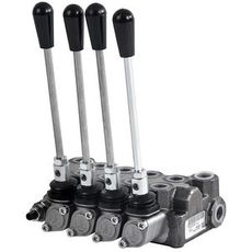 Hydraulikventil 3/8" med 4 sektioner og max 35 l/min, perfekt til at styre flere funktioner samtidig.