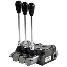 3-sektions hydraulikventil 1/2", max 70 l/min, til øget kontrol og effektivitet.