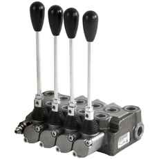 4-sektions hydraulikventil 1/2", max 70 l/min, ideel til alsidig anvendelse.