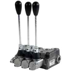 Hydraulikventil 1/2", 3 sektioner max 70 l/min, perfekt til fleksibilitet.