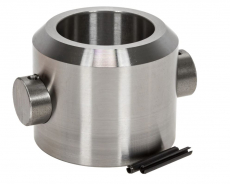 Svejsbar rotatorbøsning med 25mm tap, perfekt til robuste installationer inden for landbrug.