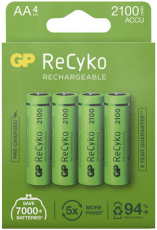 ReCyko genopladeligt batteri 1,2V AA 2100mAh, perfekt til langvarig anvendelse.