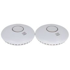 Trådløs brand- og varmevarsler, 2 stykker, til øget sikkerhed.