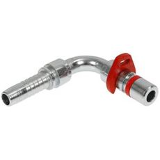 Holdbar 16mm-1/2 slangeforbindelse fra Weo, 90-graders vinkel for smidig forbindelse.