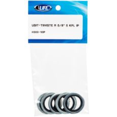 Gummistålskive R 5/8" 5 stk, perfekt til holdbare fastgørelser og tætning.