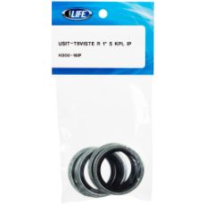 Gummistålskive R 1", 5-pak, robuste og pålidelige til industriel anvendelse.