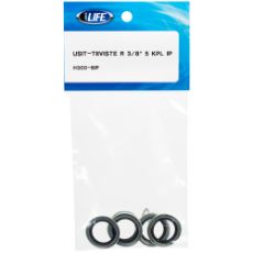 Gummistålskive R 3/8" 5St, ideel for at sikre tæthed.