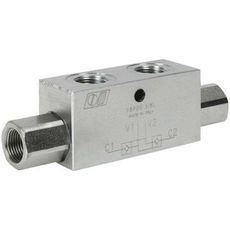 Dobbelt låseventil 3/8", max kapacitet 35 l/min til robuste applikationer.