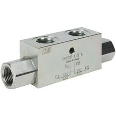 Låseventil med dobbelt funktion, sikrer flowkontrol med høj kapacitet.