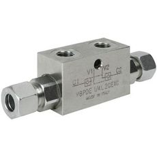 Kompakt låseventil til mindre systemer, max 20 l/min, nem at installere.