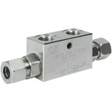 Dobbelt låseventil til hydraulik, max 30 l/min - sikker og effektiv håndtering.