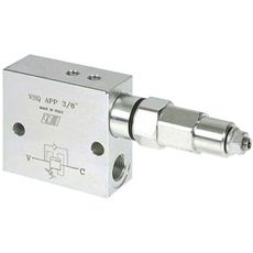 Sekvensventil 3/8" for forvaltning af væskestrøm op til 35 l/min.