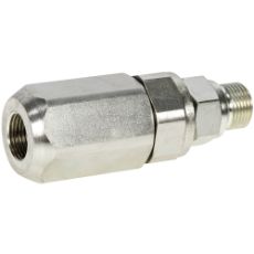 Swivel Bsp 3/4 til 350 Bar, udvendig og indvendig tilslutning for styrke.