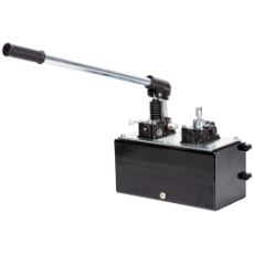 2-virkende hydraulikpumpe, bord/hånddrevet, perfekt til alsidige hydrauliske applikationer.