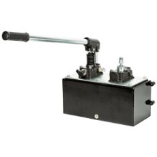 1-virkende hydraulikpumpe, bord/hånddrevet, ideel til mindre hydrauliske systemer.