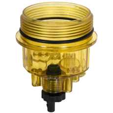 Glaskop til brændstoffilter, sikrer korrekt brændstoftilførsel til motoren.