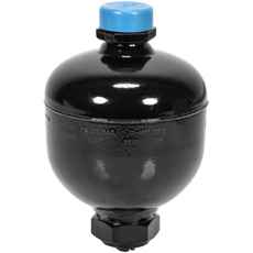 0.5L forstrukturet membranakkumulator, 25Bar, ideel til væskesystemer.
