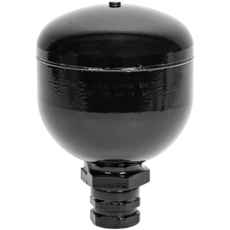 Blæsemembranakkumulator 0.5L og 14Bar til M16 og M27, ideel til trykluftsystemer.