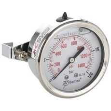 Manometer med bagmontering, 100 Bar, til pålidelig trykovervågning.