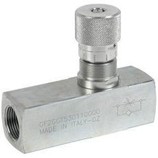 Strømningsreturventil 1" som håndterer op til 150 l/min til effektive flowreguleringer.