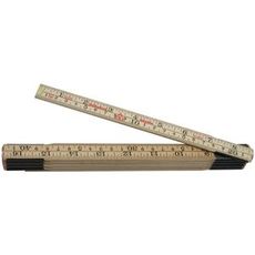 Klassisk 2-meters træmål til nøjagtige målinger i hjemmevedligeholdelse.