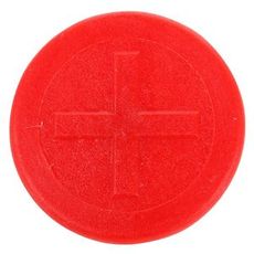 Id farvet clip rød/plus til nem identifikation og organisering af materialer.