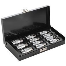 Unbrakonøglesæt 1/2" i 11 dele, perfekt til mekanisk arbejde.