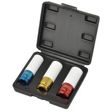 Lang topnøglesæt 17, 19, 21 mm, perfekt til aluminiumsfælge.