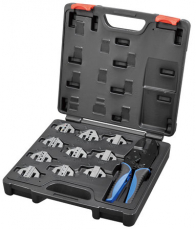 Sæt af kabelsko tænger, 11 dele, til professionel brug.