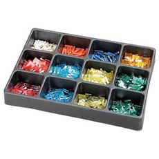 Omfattende 600-dele sikringssortiment til alle dine elektronikbehov.