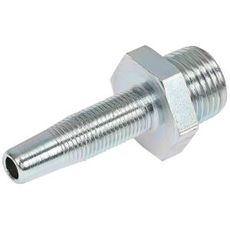 Udskiftbar kobling lige BSP 1/4-1/4 med udvendig gevind, perfekt til tilslutning.